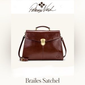GET IT FOR MOTHERS DAY Patricia Nash Leather Braille’s Satchel NWOT
